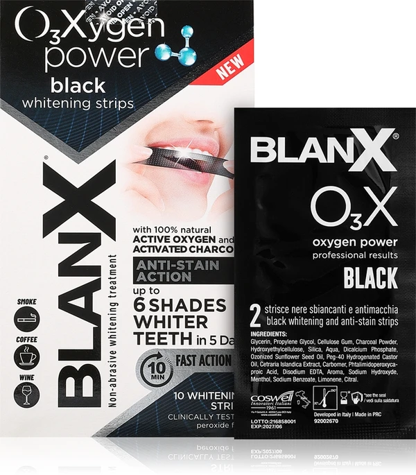 BlanX Oxygen Power Whitening Black Strips: Product review