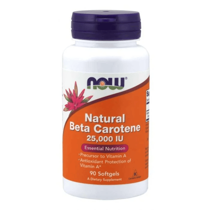 Beta-karoten Natural 7500 mcg - NOW Foods