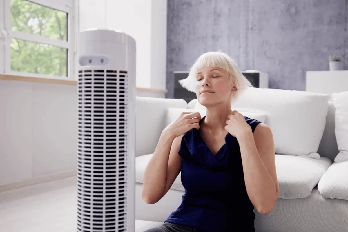 Gospođa kod ventilatora