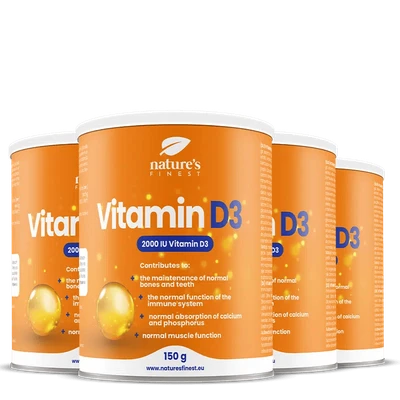 Nature's Finest Vitamin D3 3+1 GRATIS